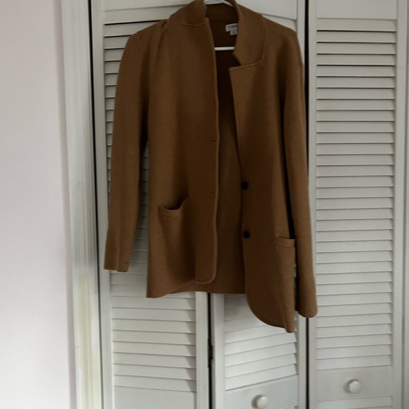 J. Crew Camel Cotton Blazer Jacket - Picture 2 of 4